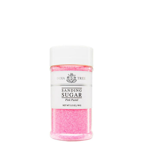 Pink Pastel Sanding Sugar: Small Jar (3.5 oz) – Case of 6
