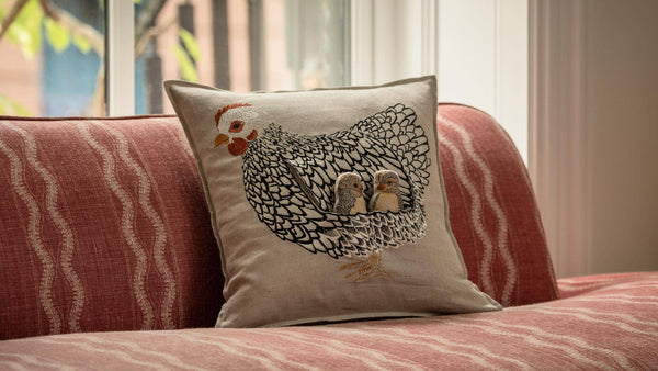 Mother Hen Pocket Pillow: Cover Only