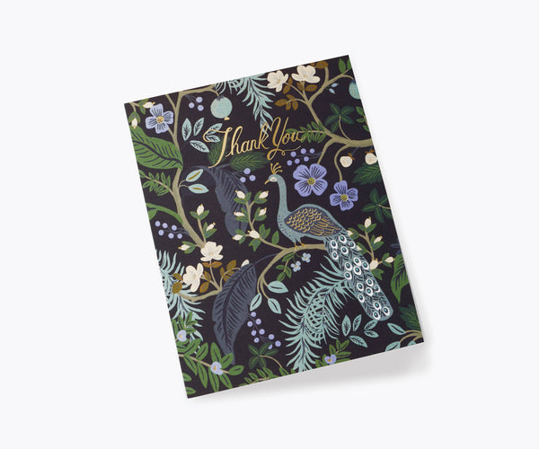 Peacock Thank You Card