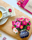 Mini Peony Paradise (10 Pop-up Greeting Cards)
