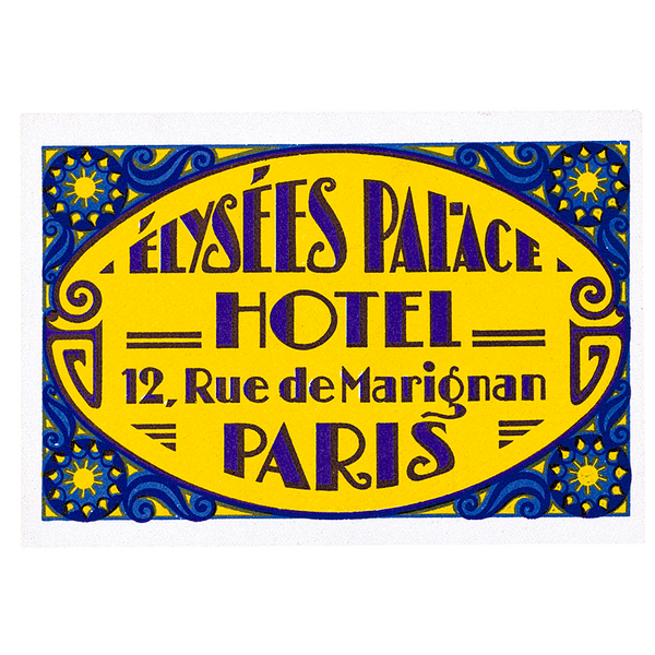 Bonjour Paris - Travel Label Sticker Box