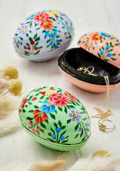 Kashmiri Floral Hand Painted Easter Gift Box