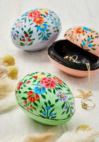 Kashmiri Floral Hand Painted Easter Gift Box