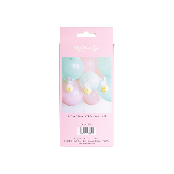 PLHB118 - Bunny Honeycomb Banner