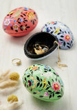 Kashmiri Bunny&Chick Hand Painted Egg Gift Box