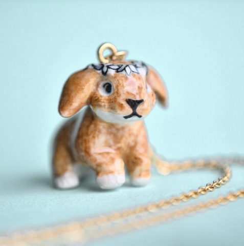 Spring Bunny Necklace