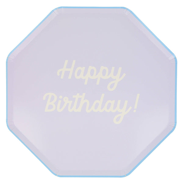 Mixed Happy Birthday Dinner Plates