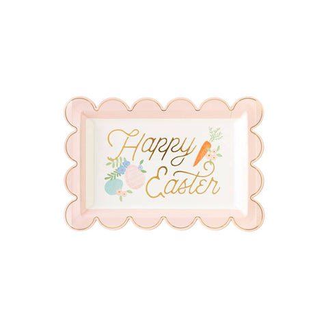PLTS358P - Easter Scallop Shaped Plate