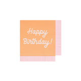 Mixed Happy Birthday Small Napkins