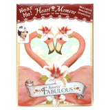 Greeting Card with Tiara, Simply Fabulous, Flamingos