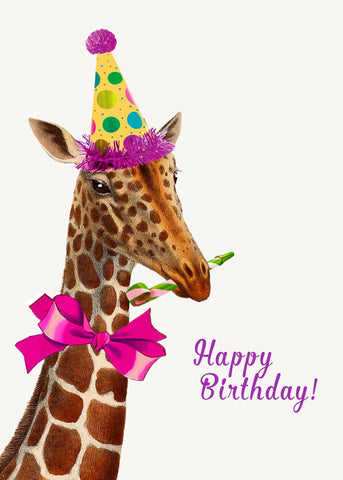 Happy Birthday! (giraffe) • 5x7 Greeting Card