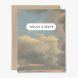 You Are A Dream Card | Clouds | Love | Admiration: Packaged in Plastic Sleeves