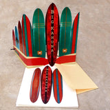 Greeting Card with Tiara Crown, Big Kahuna, Surfboard