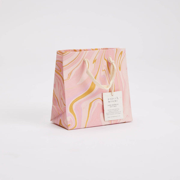 Hand Marbled Gift Bags (Small) - Celebration