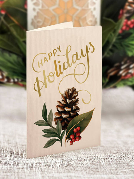 Holiday Candle with Lights (6 Pop-up Greeting Cards)