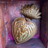 Jesus Through Mary Sacred Heart Box: Gold