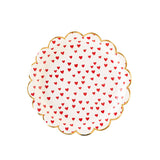 PLPL189 - Tiny Red Hearts Paper Plate