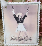 Cowgirl Gift Tag Let's Go Girls
