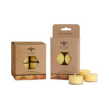 Pure Beeswax Tea Lights: Case of 6 Packs (8)