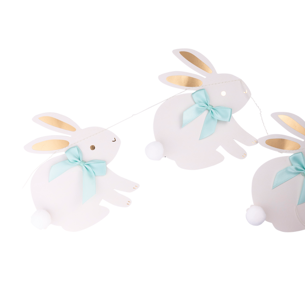 PLHB117 - Bunnies with Ribbon Bows Banner