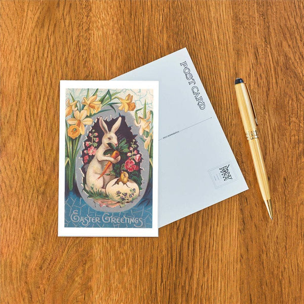 Postcard EA-324 Rabbit with Daffodils