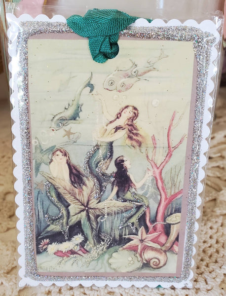 Mermaids n Starfish Gift Tag Keepsake: Small