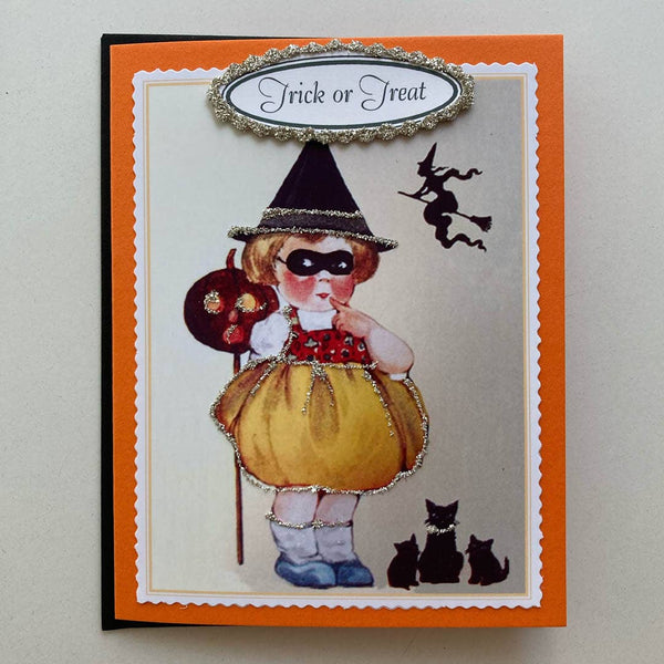 Cards Halloween: Witch Rides