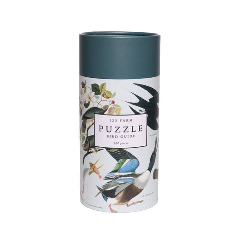 Birds Puzzle – 500 Pc Tube with Vintage Illustrations