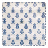 BLU1242 - Blue Flower Block Print 10" Plate