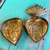 Jesus Through Mary Sacred Heart Box: Gold