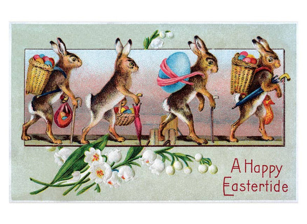 Joyful Easter Postcard Box - 36 Unique Vintage Postcards