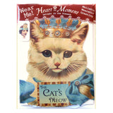 Greeting Card with Tiara, Cat's Meow, Cat with Crown