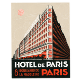 Bonjour Paris - Travel Label Sticker Box