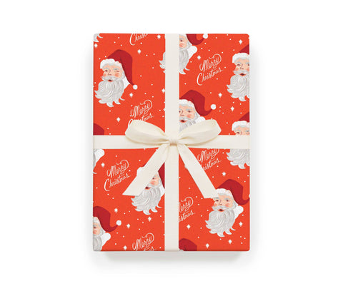 Roll of 3 Santa Wrapping Sheets