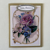 Cards, Wedding, Anniversary: Love Dove with Rose