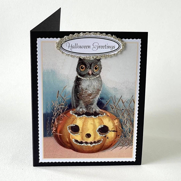 Cards Halloween: Witch Rides