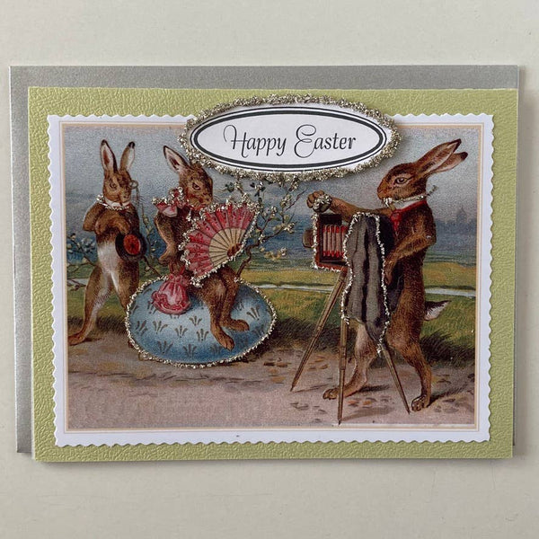 Greeting Cards-Easter, Spring, Mother's Day: Bunnies in Boat