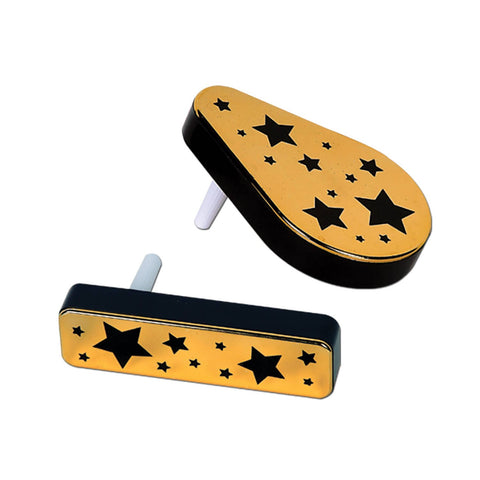 Plastic Metallic Black and Gold Noisemakers