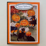 Cards Halloween: Witch Rides