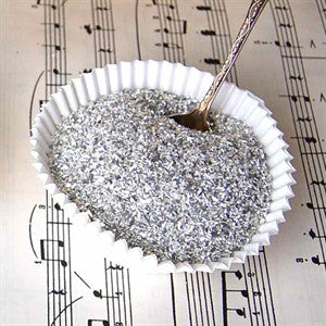 German Glass Glitter-Silver