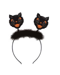 Vintage Halloween Cat Tiara