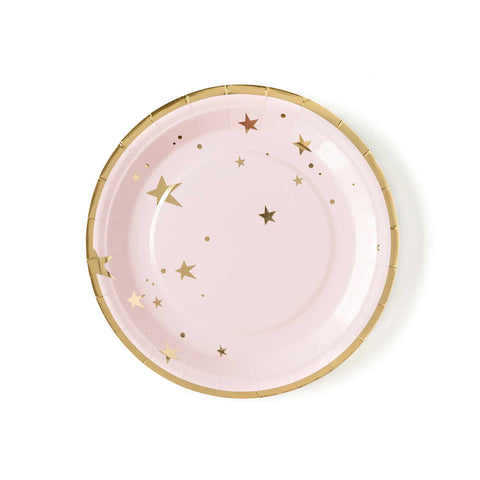 Baby Pink Star 9" Plates