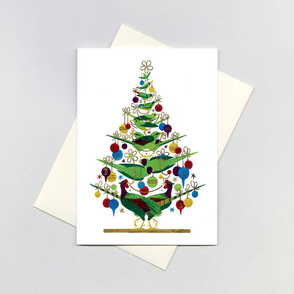 Bird Christmas Tree - Christmas Greeting Card