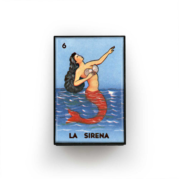 Water Matches Fireplace Loteria Card Mermaid Gift XCandles