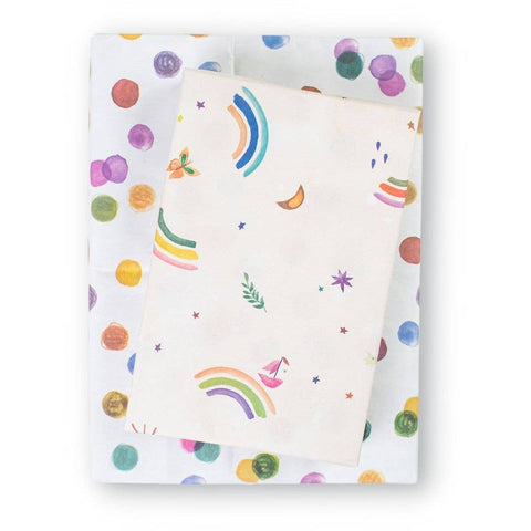 Rainbow Sails/ Dots • Double-Sided Eco Wrap for Kids & Baby