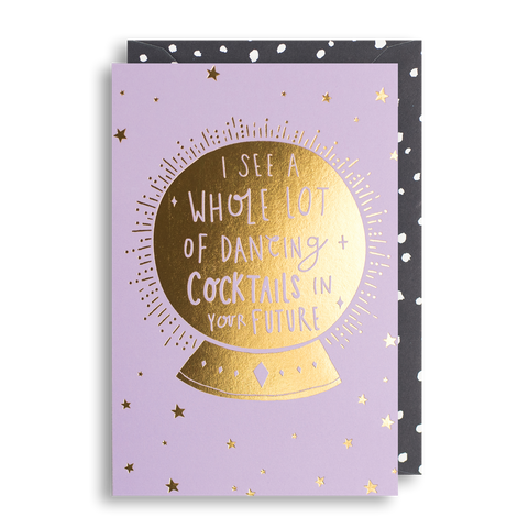 CRYSTAL BALL Birthday Card