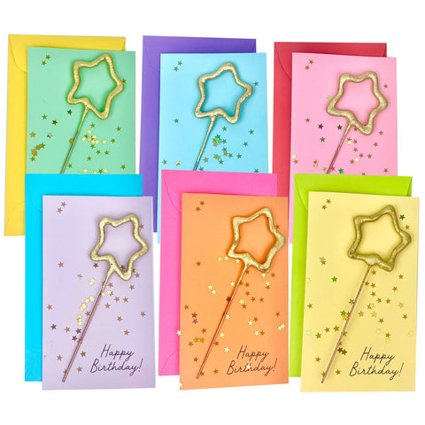 Confetti Sparkler Cards Happy Birthday!