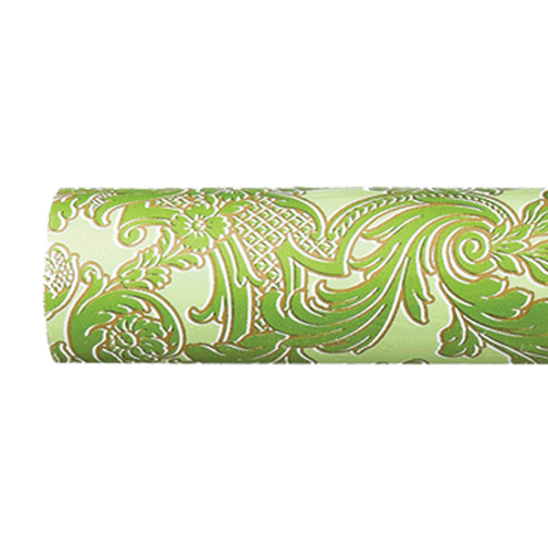 Green Damask Wrap