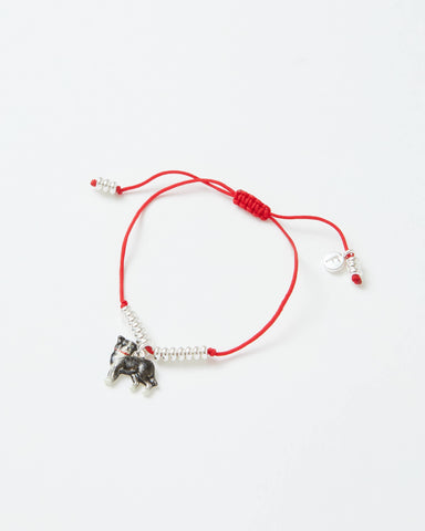 Enamel Collie Dog Bracelet