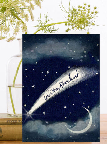RS168P ~ Hand Glittered Greeting Card